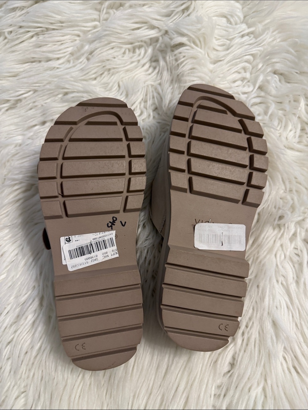 Vionic Taupe Double-Buckle Platform Slide Sandals size 7 BNWOT - Picture 5 of 12
